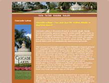 Tablet Screenshot of cascadelakesboyntonbeach.com